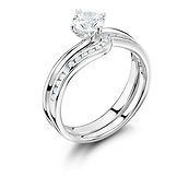 4 Claw Round Twist Open Gallery Mount Channel Set ET Band Rings