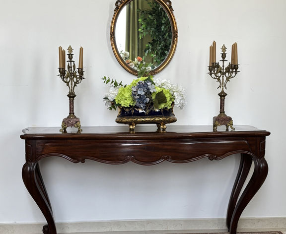 FRENCH ANTIQUE LOUIS XV STYLE CONSOLE TABLE