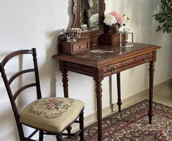 FRENCH ANTIQUE LOUIS XVI STYLE  VANITY