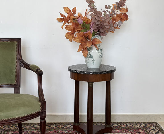 FRENCH ANTIQUE EMPIRE STYLE ACCENT TABLE
