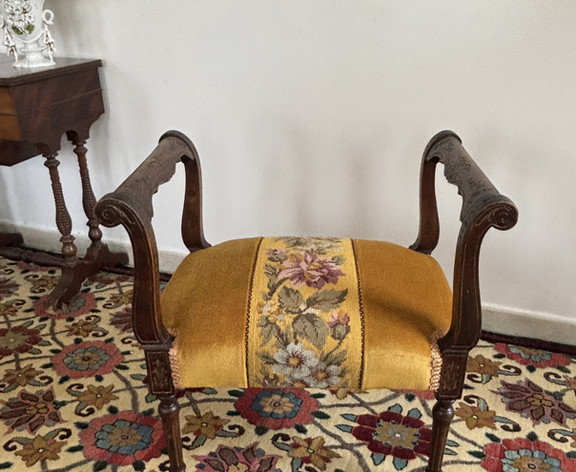 FRENCH ANTIQUE LOUIS XVI STYLE STOOL