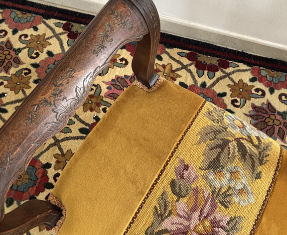 FRENCH ANTIQUE LOUIS XVI STYLE STOOL