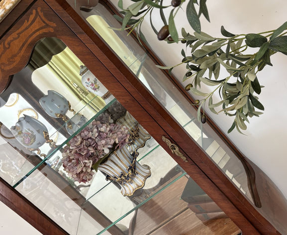 FRENCH ANTIQUE LOUIS XV SHOWCASE