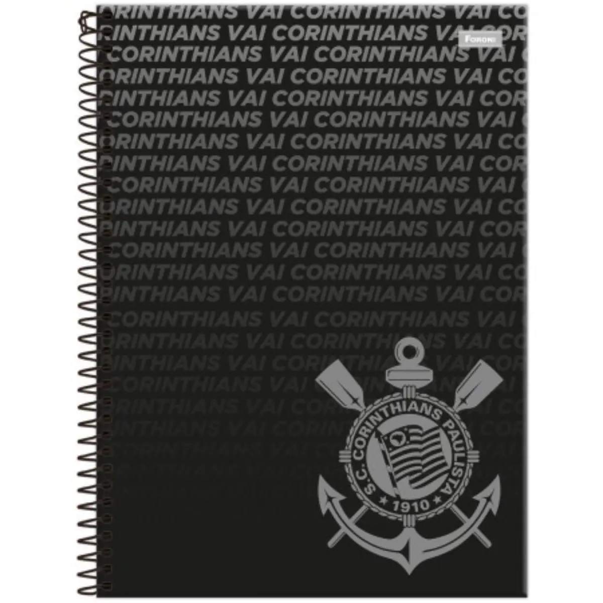 Caderno Universitário 1 Matéria, 80 Fls Corinthians Foroni