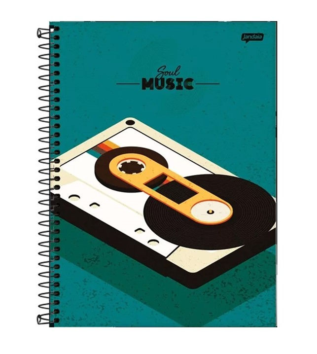 Caderno Universitário 10 Matérias 160 Fls - Soul Music
