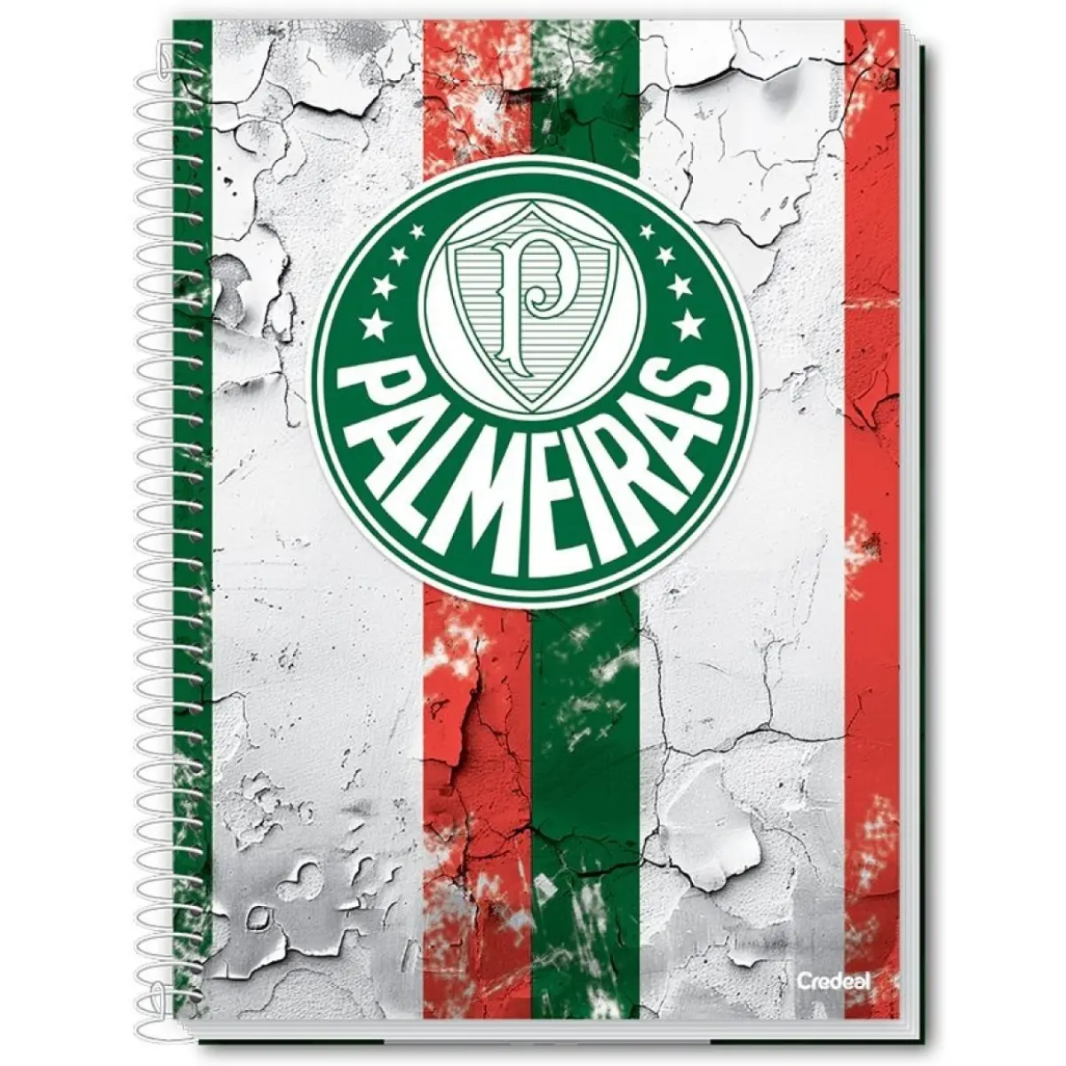Caderno Univ. Cd 1X1 80Fls Palmeiras - Credeal