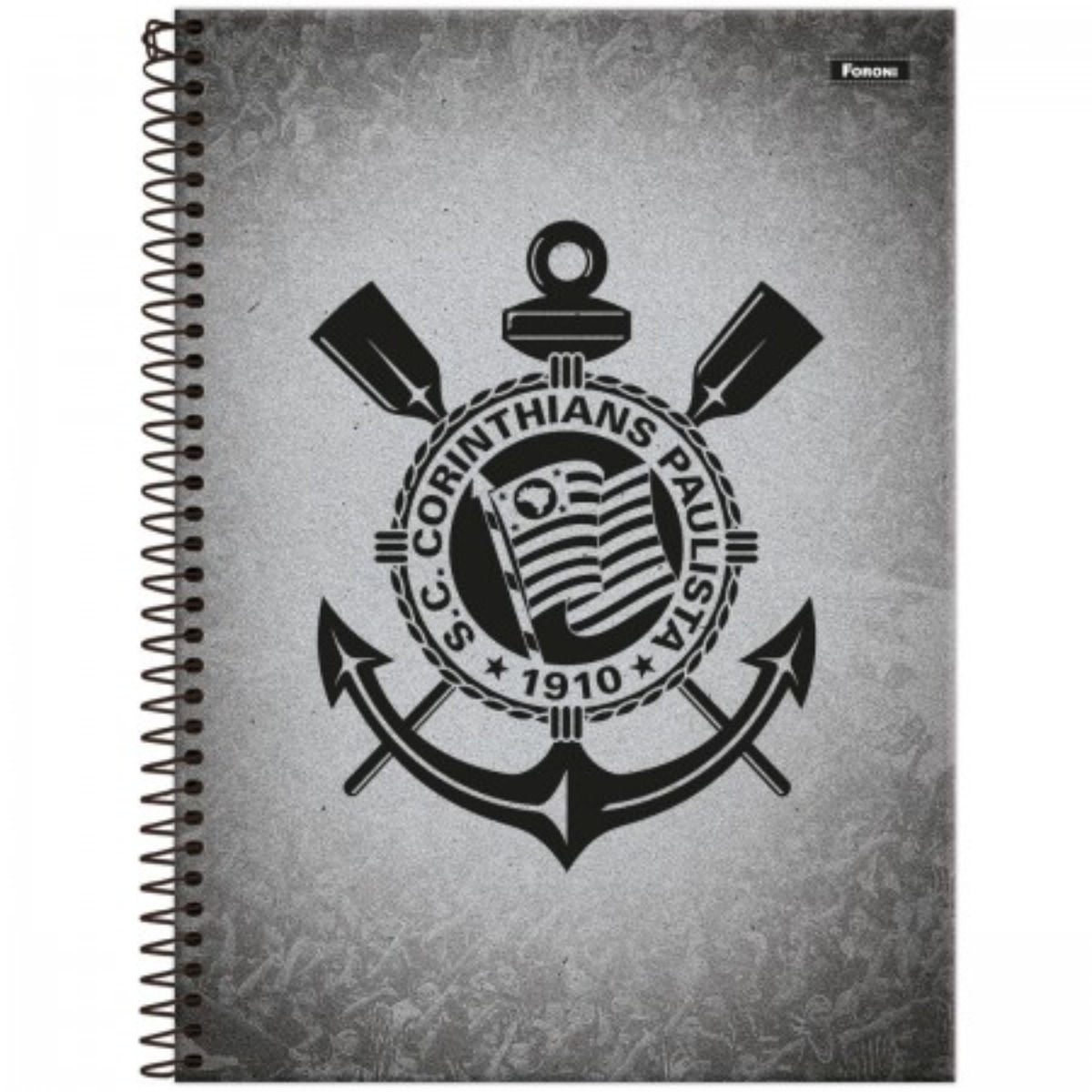Caderno Universitário 1 Matéria, 80 Fls Corinthians Foroni