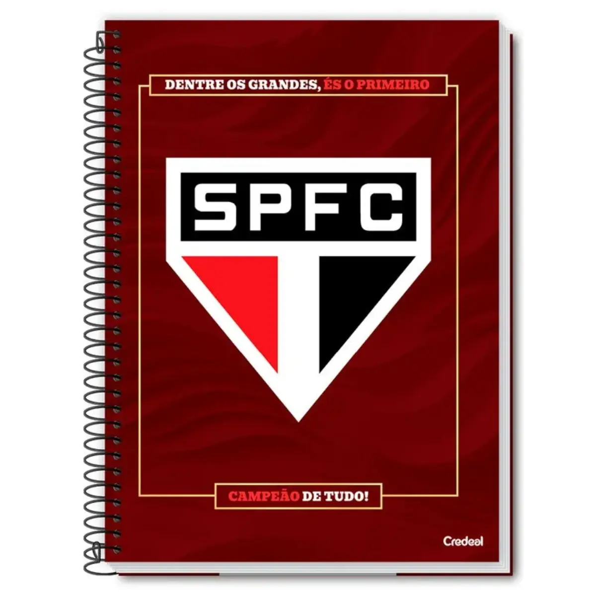 Caderno Universitário 1 Matéria, 80 Fls SPFC - São Paulo - Credeal