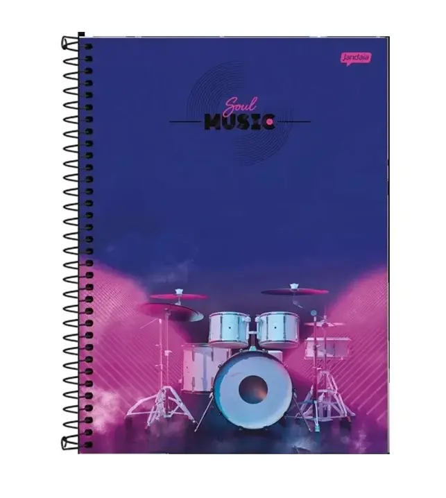 Caderno Universitário 10 Matérias 160 Fls - Soul Music