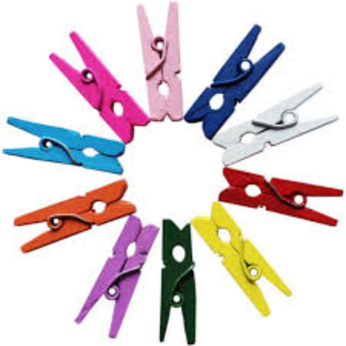Mini Prendedor Plast.2,5Cm Colorido