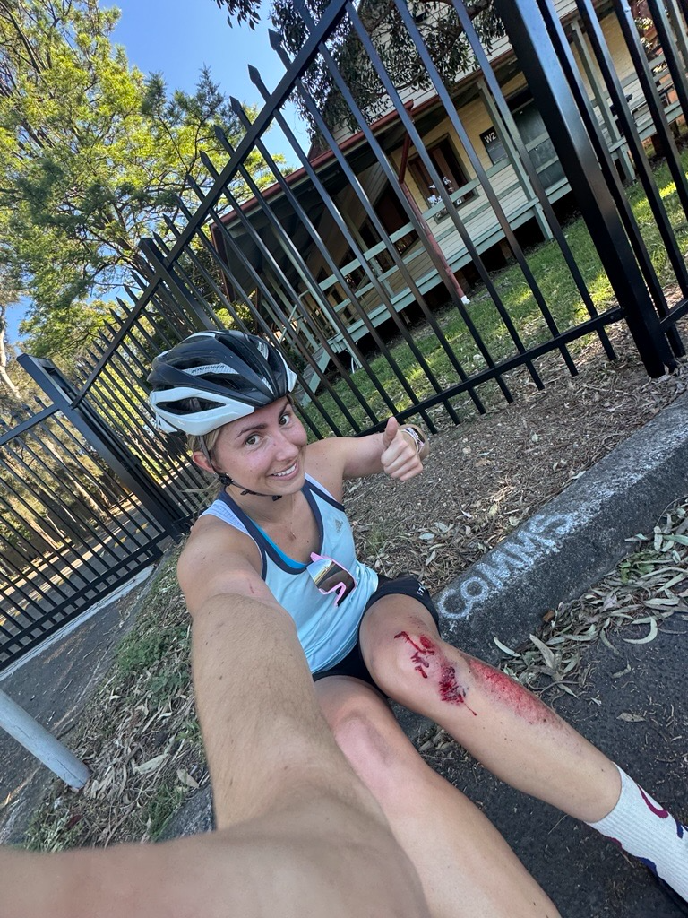 Gabby - still smiling.