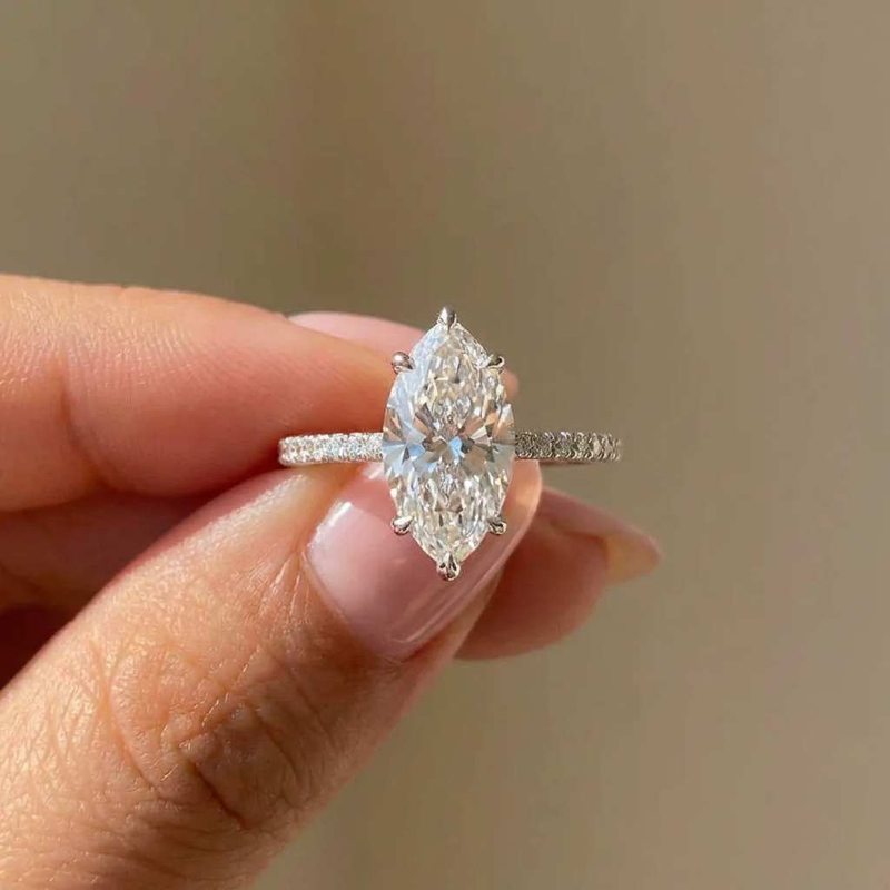 Moonlit Marquise Ring