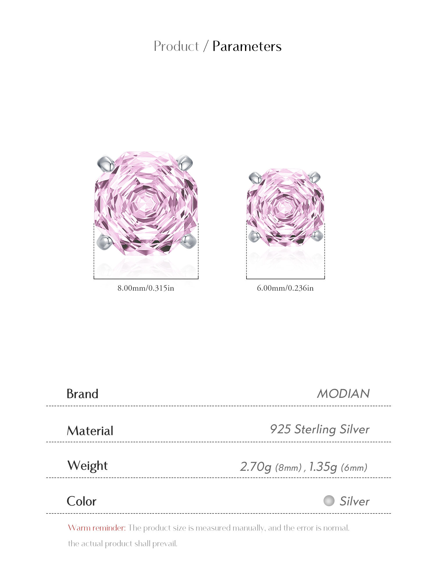 Blush Moon Studs