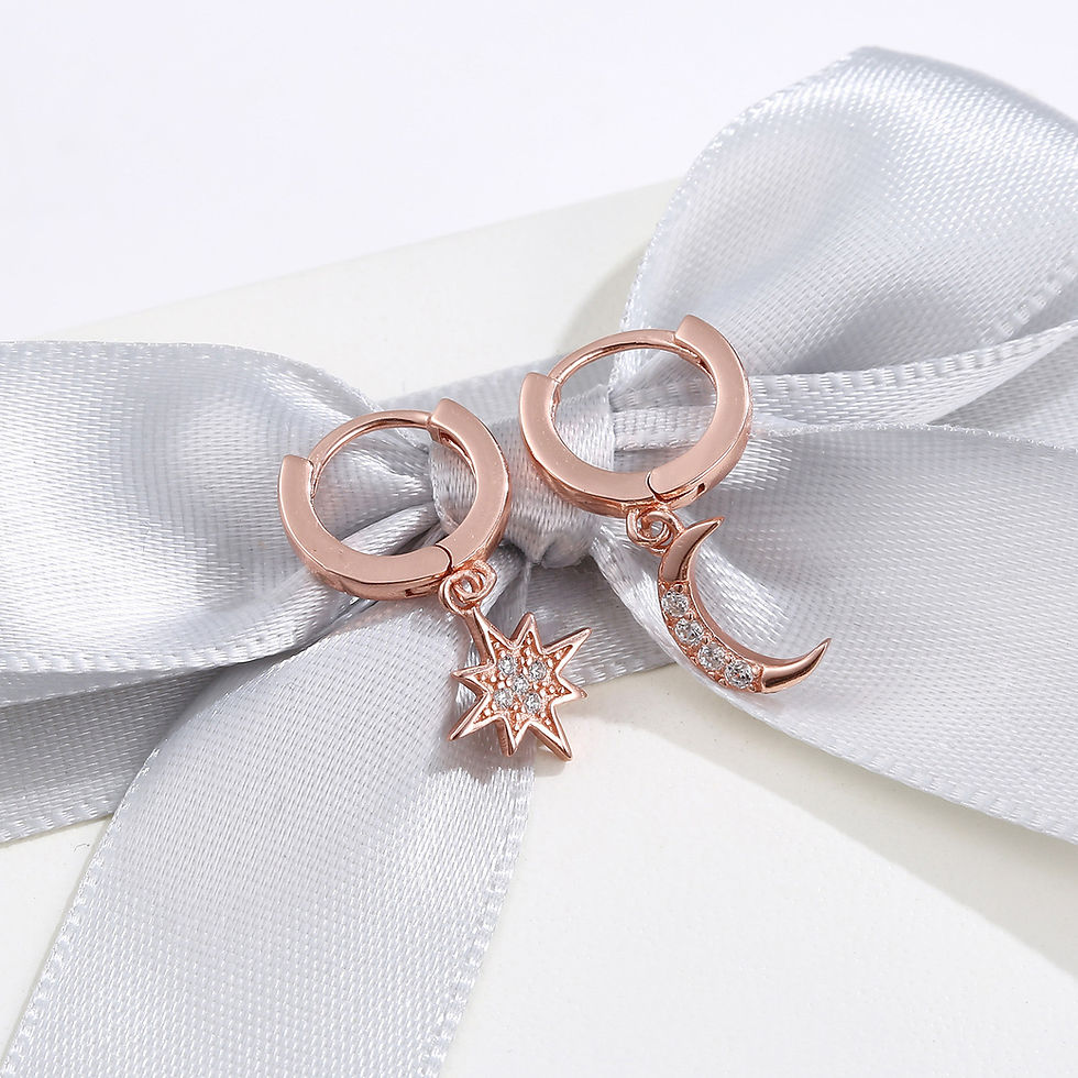 Thumbnail: Asteria Charm Hoops