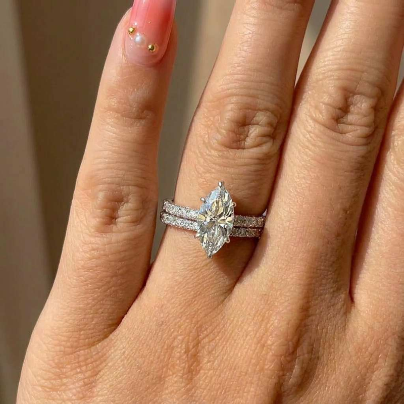 Thumbnail: Moonlit Marquise Ring