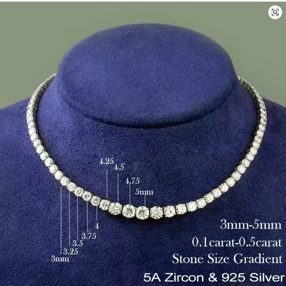 Thumbnail: Celestial Radiance Tennis Necklace