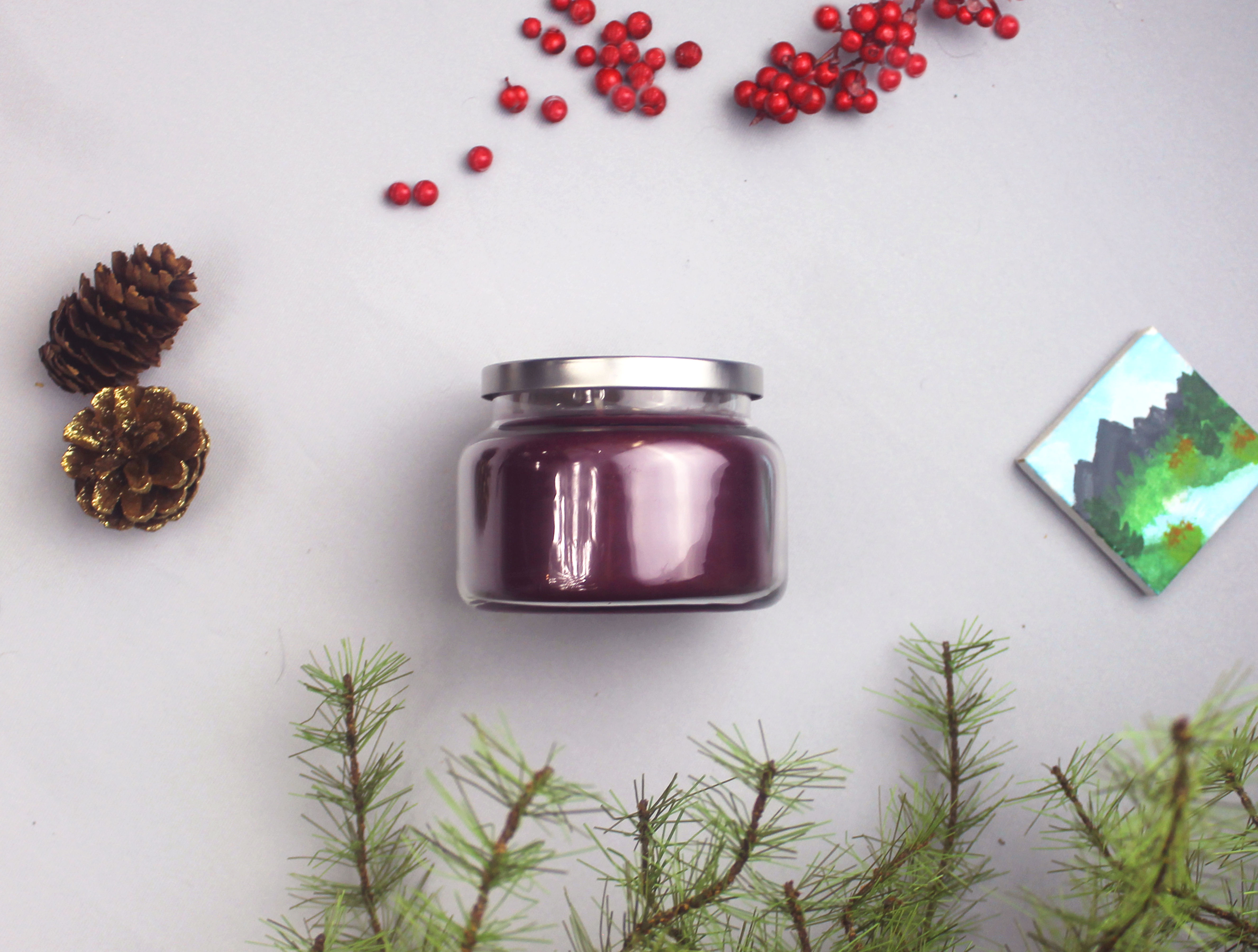 Pomegranate & Spruce