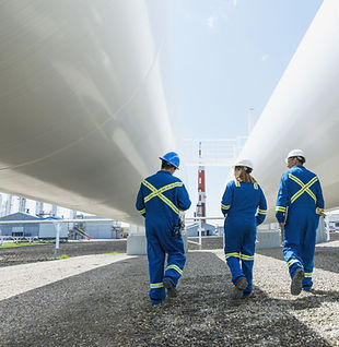 Workers at Gas Plant