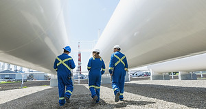 Workers at Gas Plant