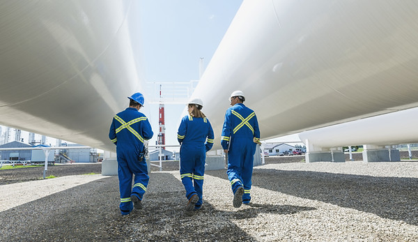 Workers at Gas Plant