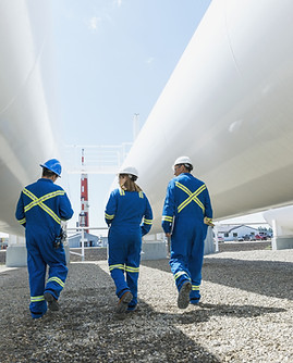Les travailleurs de l'usine à gaz