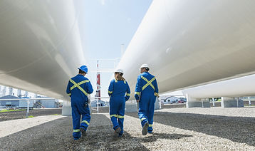 Les travailleurs de l'usine à gaz
