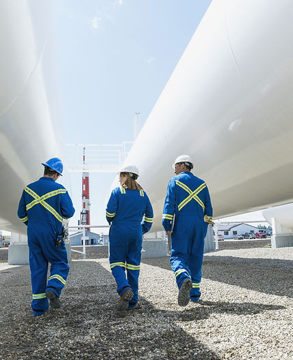 Workers at Gas Plant