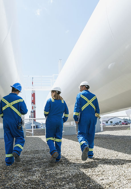 Workers at Gas Plant