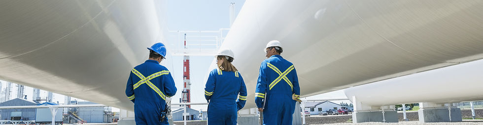 Workers at Gas Plant