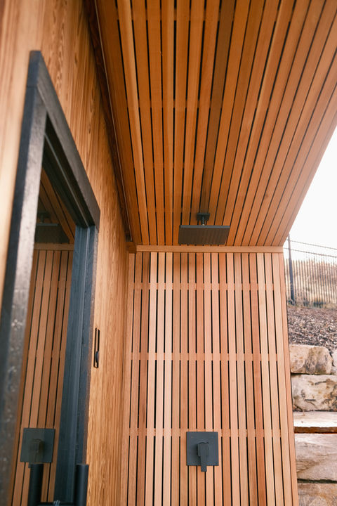 Luxury outdoor shower