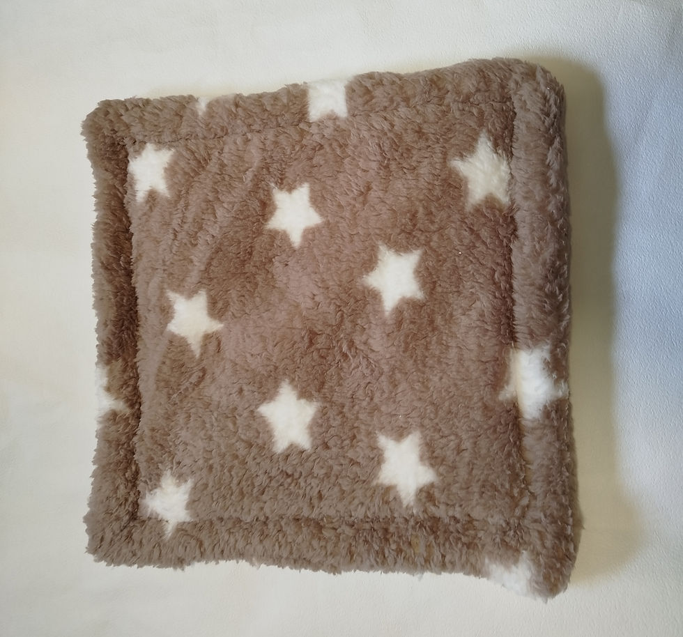 Urindichte Unterlage Sherpa Fleece beige