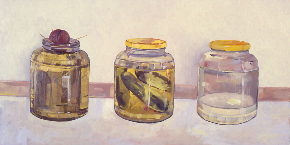 Three Pickle Jars