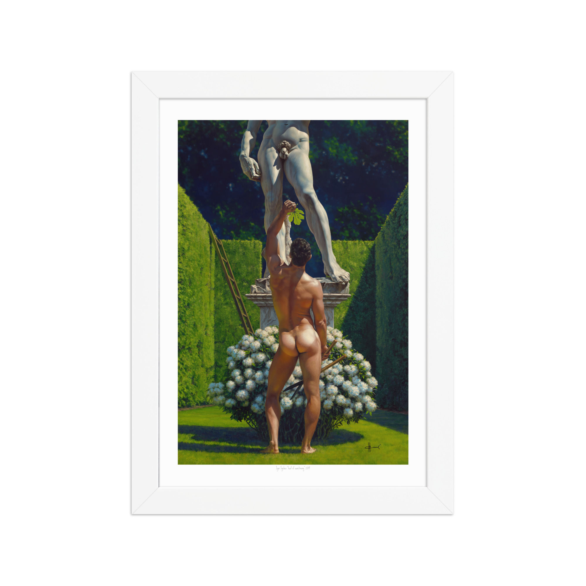 Framed matte paper poster