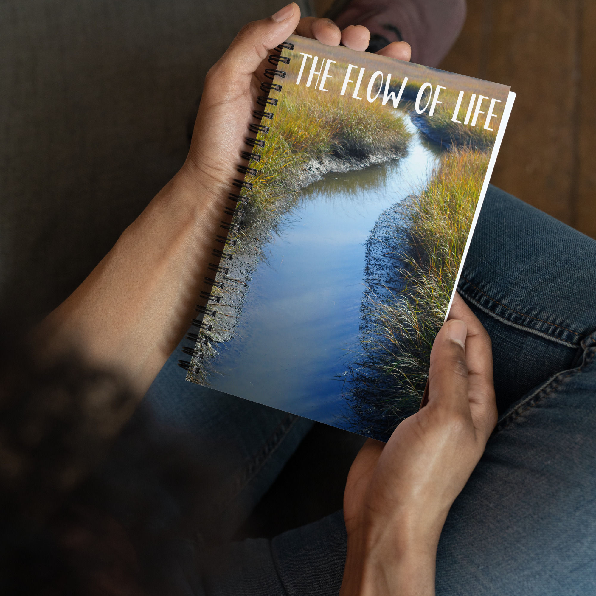 The flow of life Spiral notebook