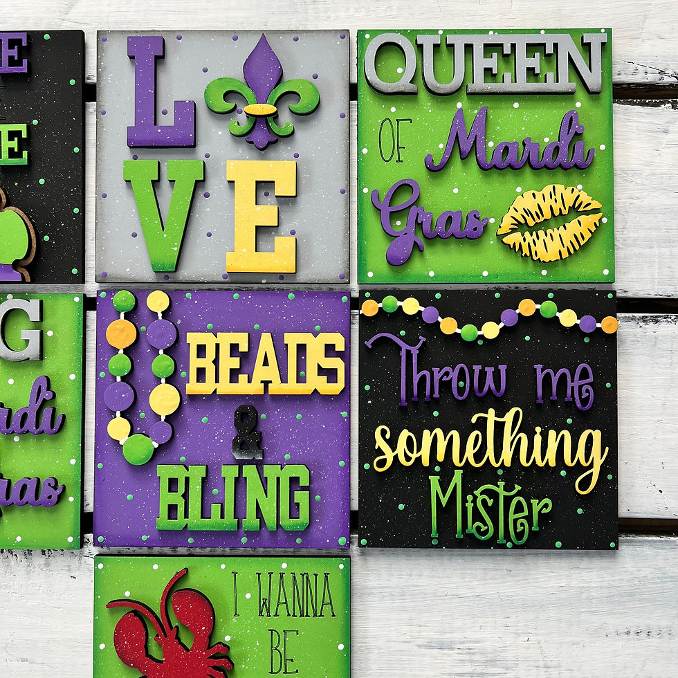 Thumbnail: Mardi Gras Interchangeable Tile Set