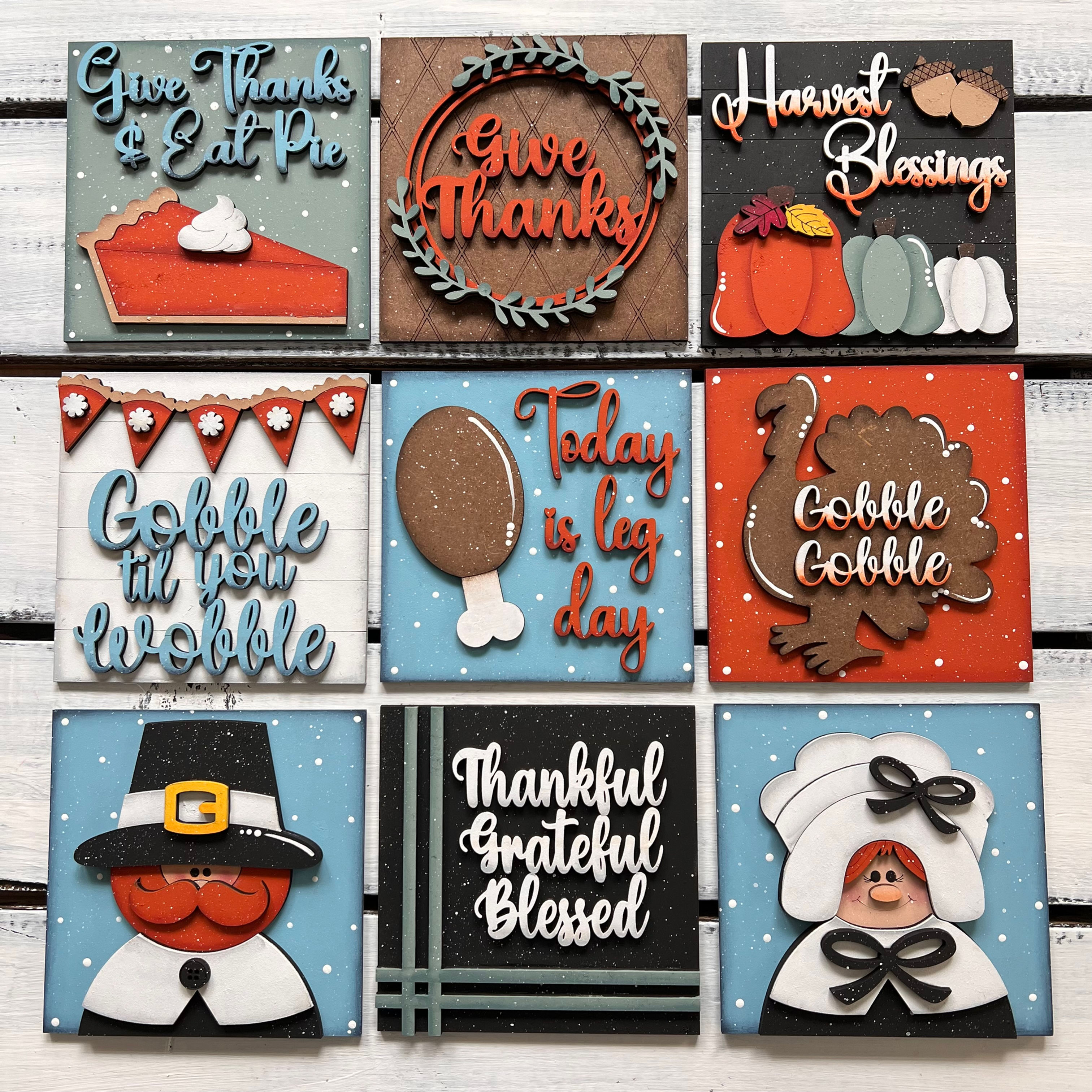 Thanksgiving Fall Interchangeable Tile Set