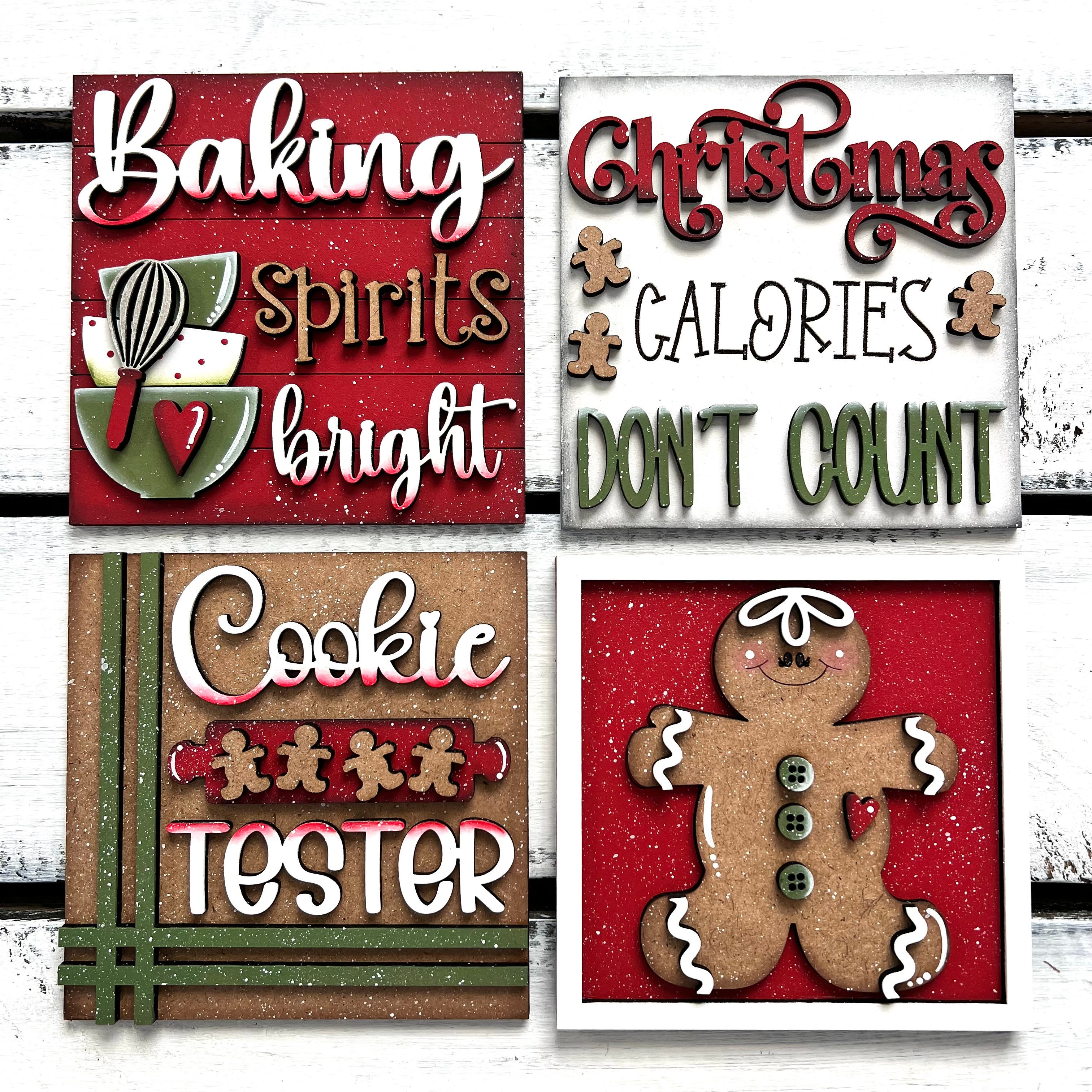Christmas Cookie Baking Tile Set