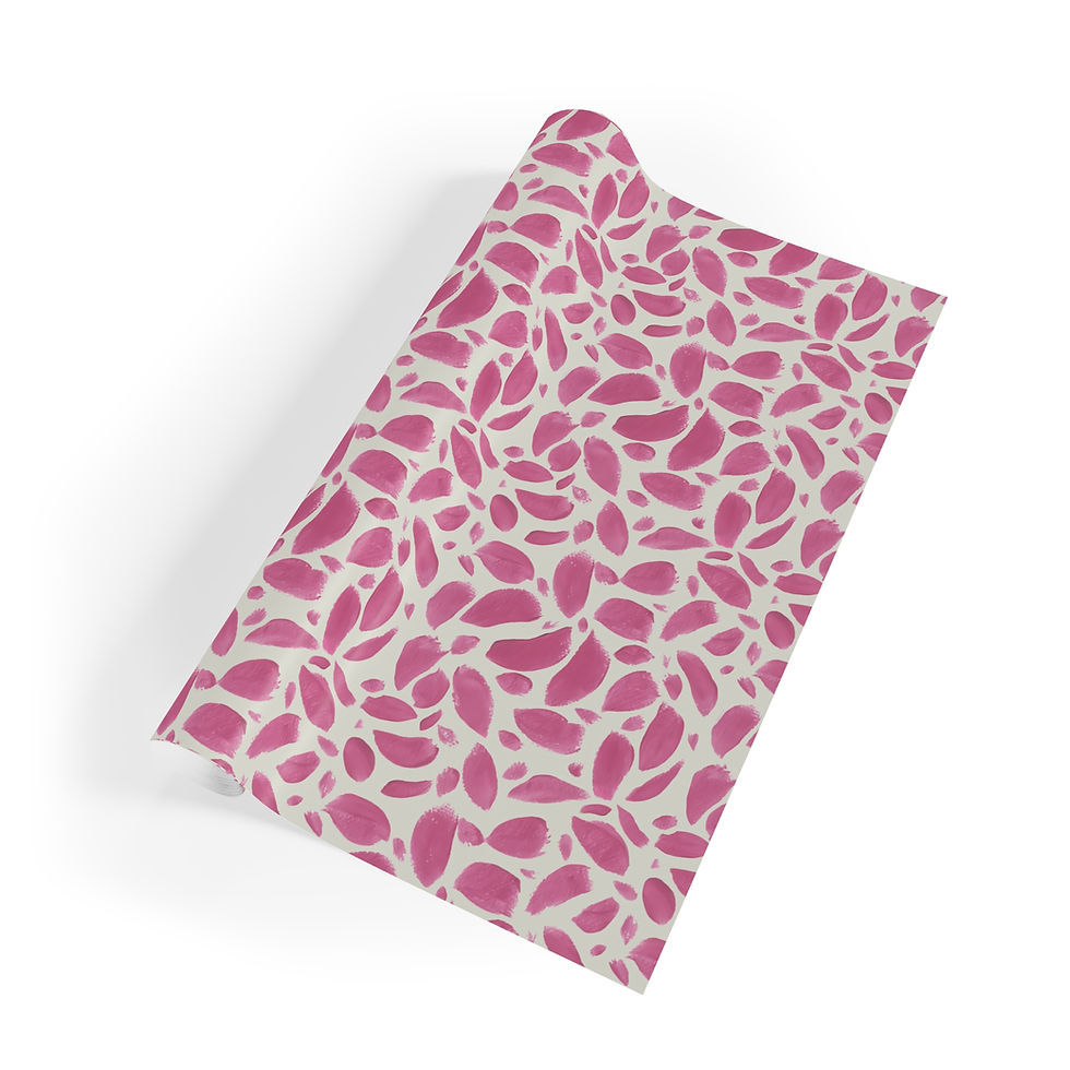 Painted pink brush strokes wrapping paper