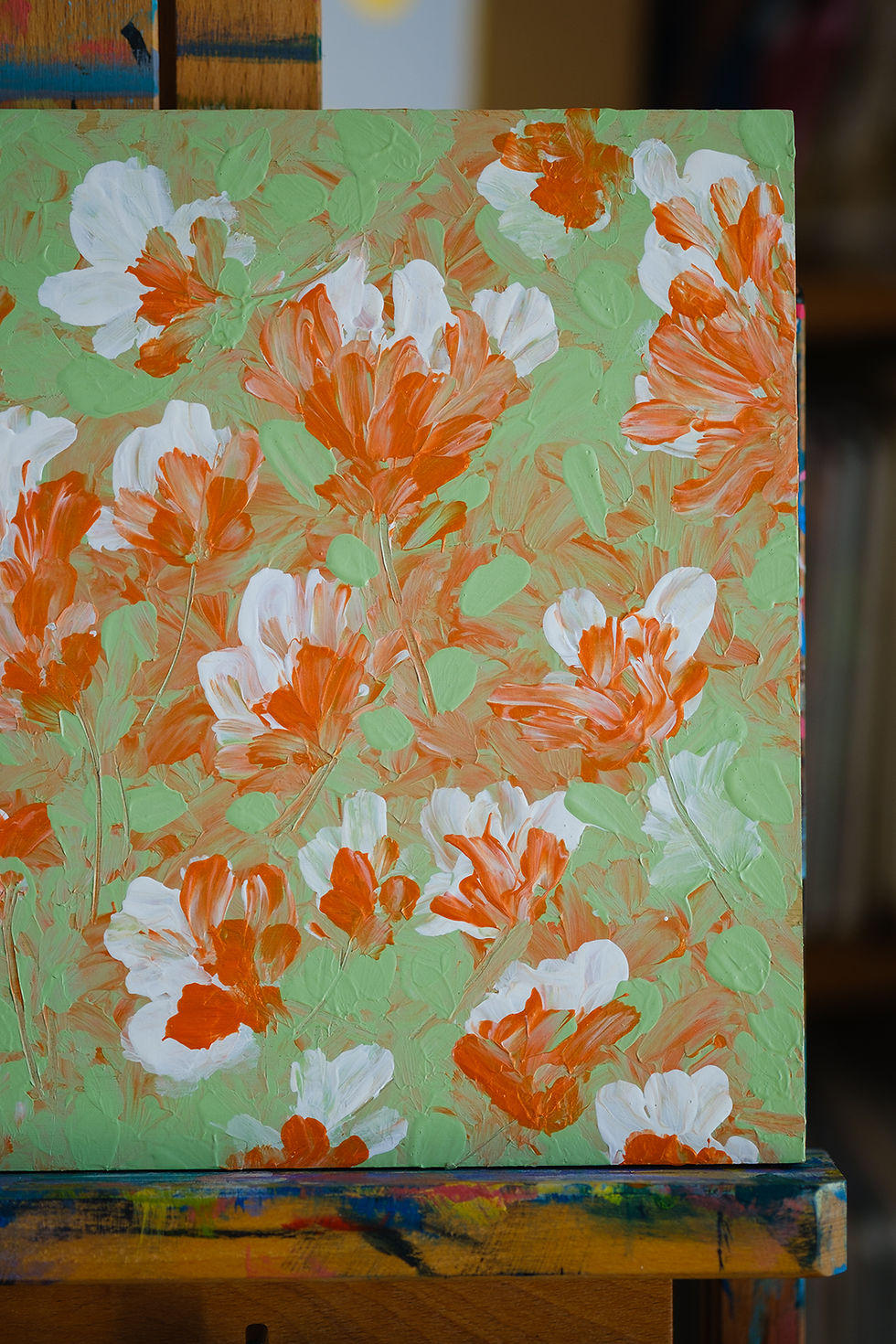 Thumbnail: Finger Painted Spring Flowers