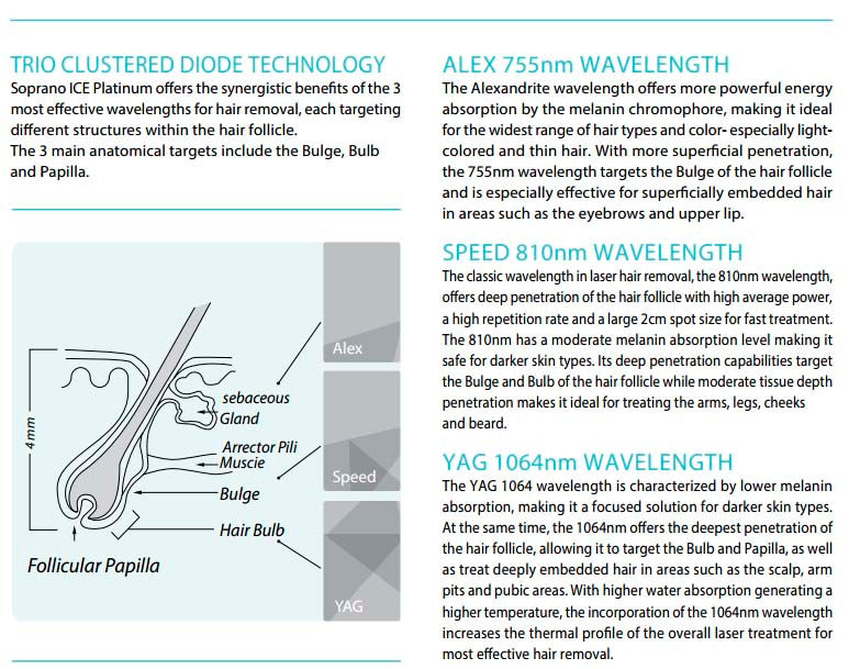 Miniatura: Equipo vertical depilación Anle Laser Diodo TRIO Ice Platinum 808 755 1064nm