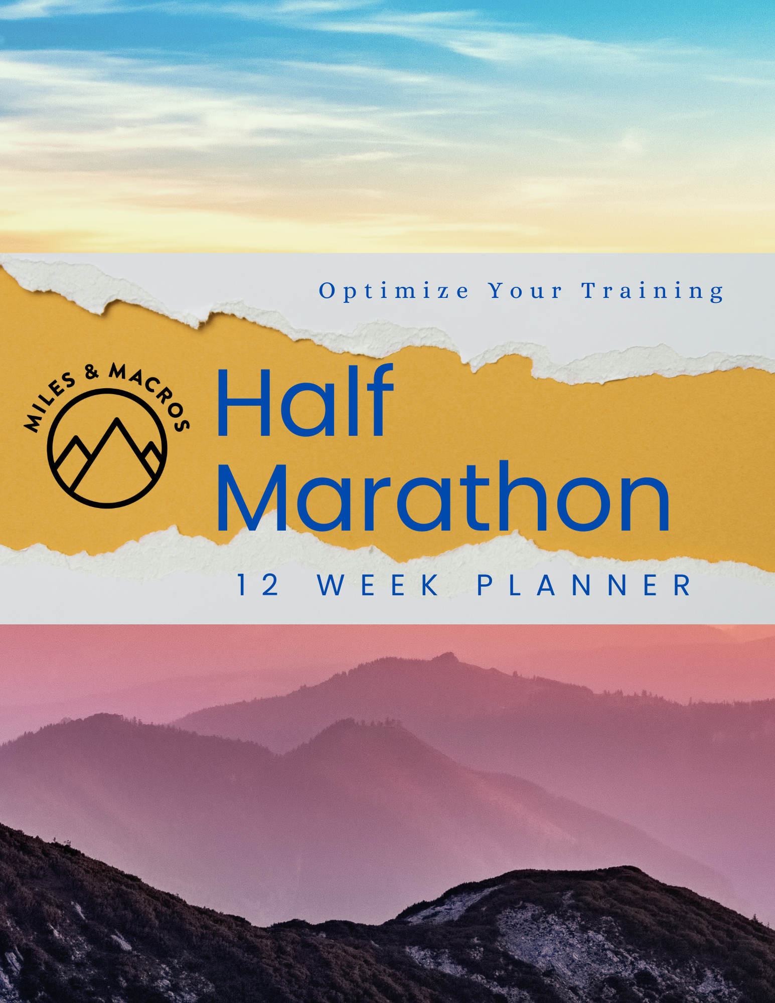 Half Marathon Training Plan Download w/Journal