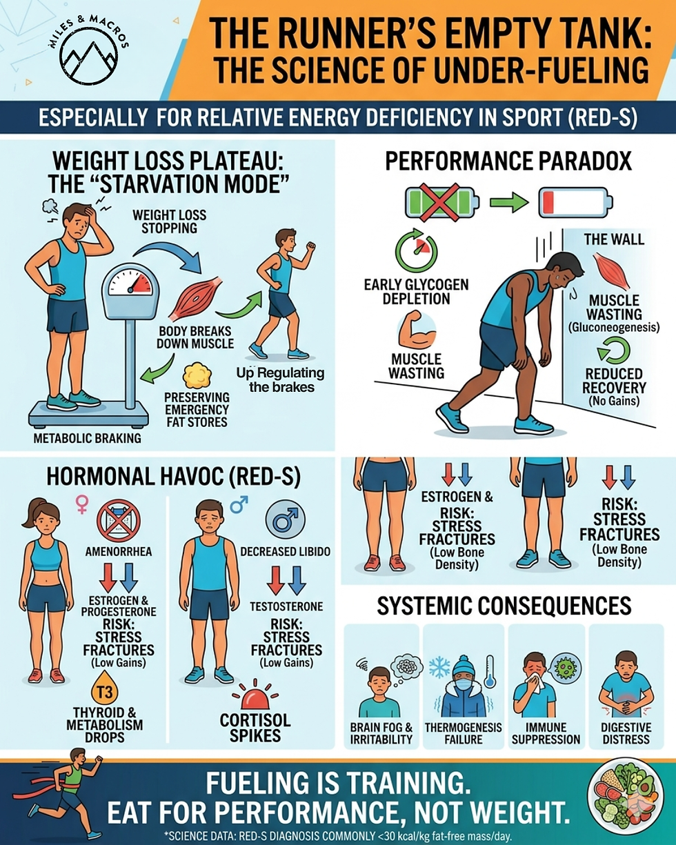 The Empty Tank: What Happens When Runners Under-Fuel