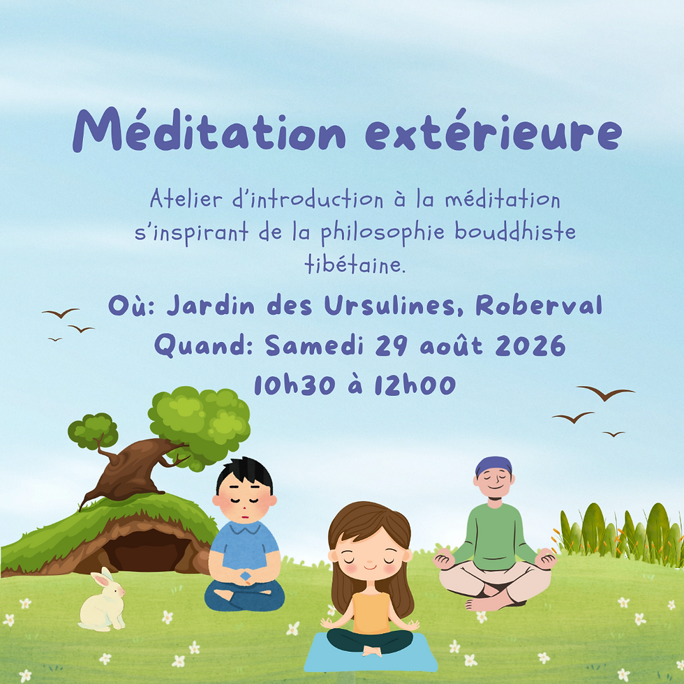 ROBERVAL - Atelier de méditation extérieure (Gratuit)