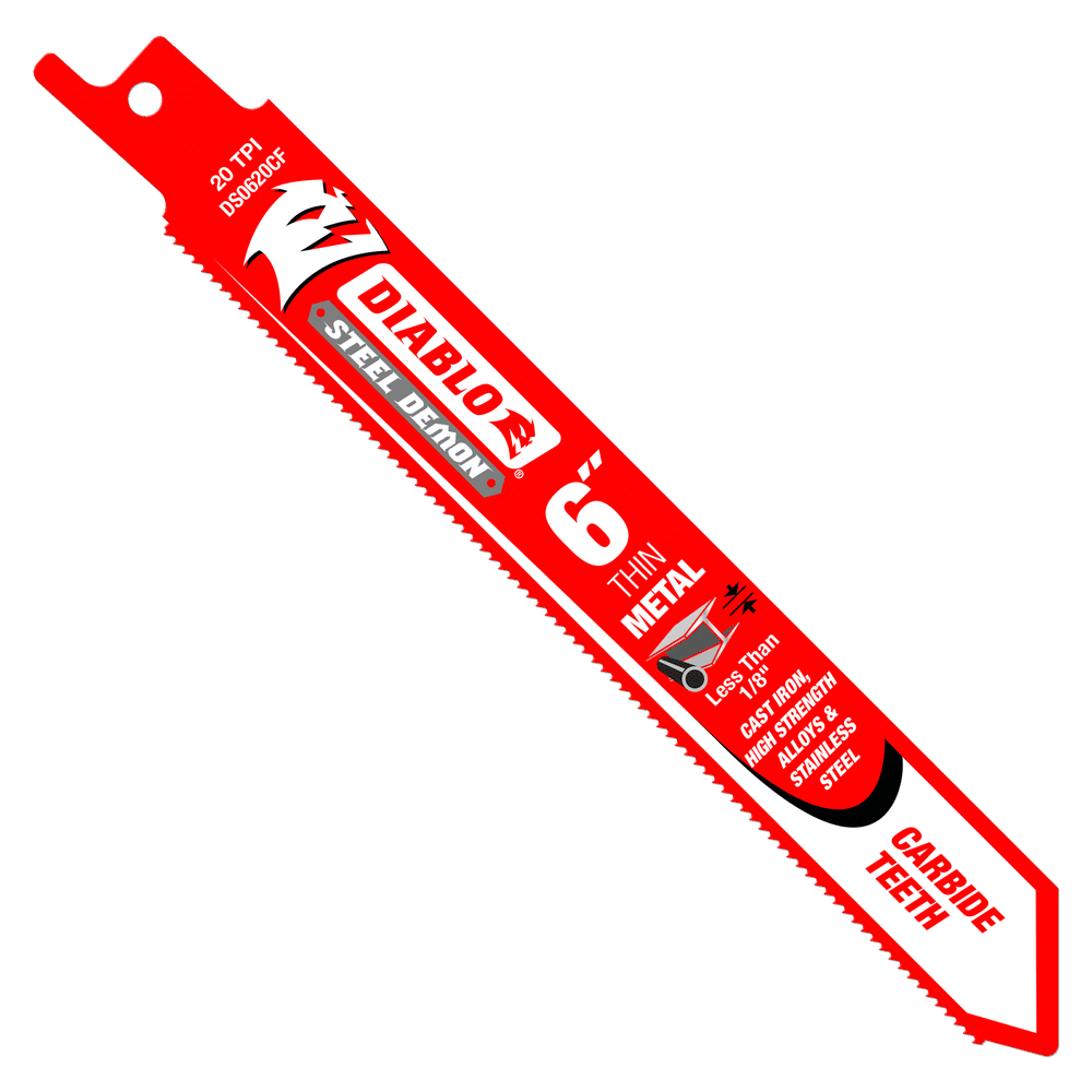 Steel Demon Carbide Recip Blades for Thin Metal (less than 1/8 in.)