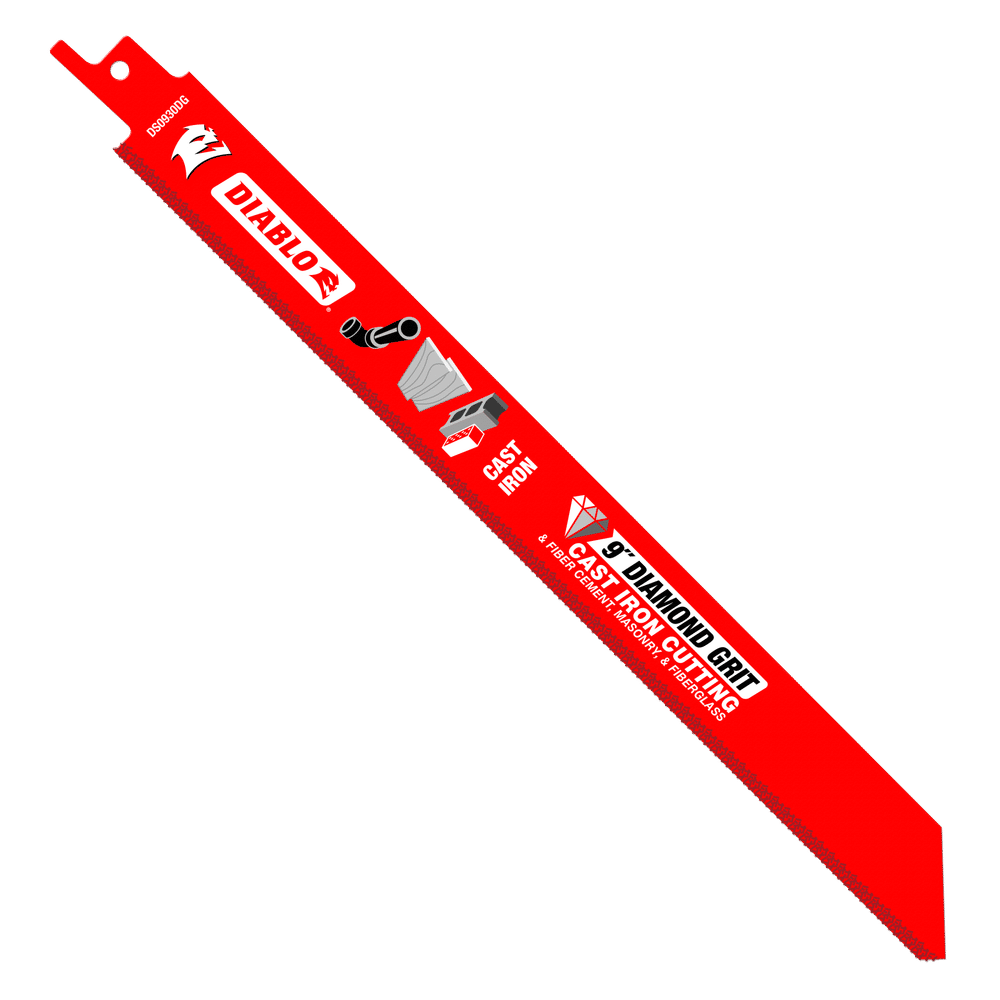 Diamond Grit Recip Blade for Cast Iron, Fiber Cement, Masonry, and Fiberglass
