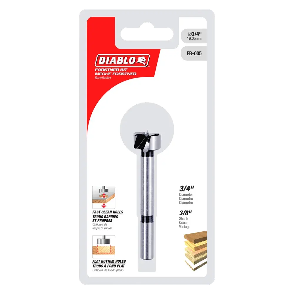 Diablo 3/4" Forstner Bit for Wood