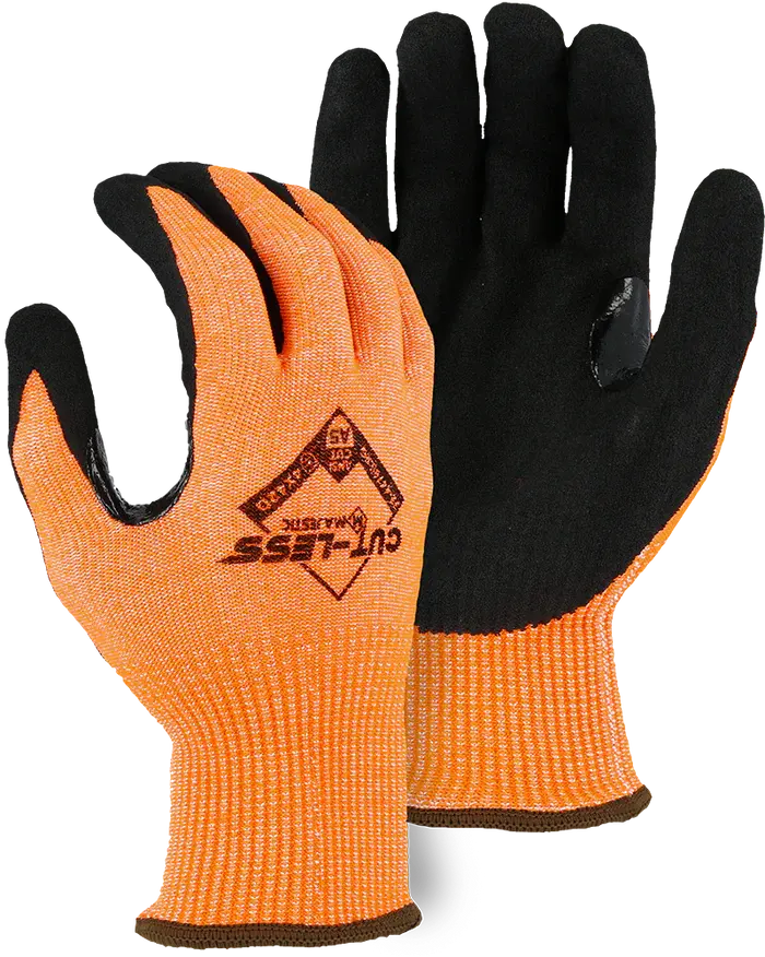 Cut-Less Annihilator Cut Resistant Gloves with Sandy Nitrile Coating