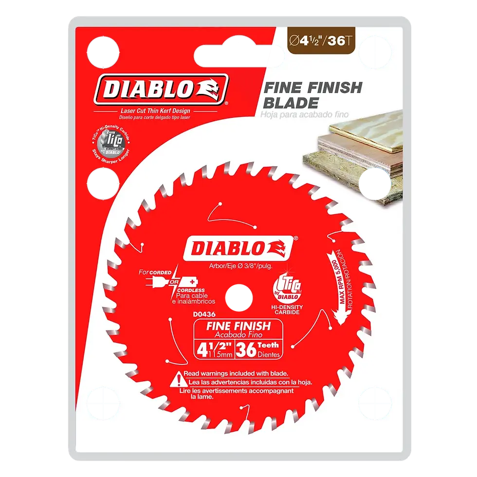 4-1/2" 36 Tooth Fine Finish Saw Blade