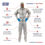 Thumbnail: Chemical Splash Coverall, Attached Hood & Boot, Elastic Wrists, Taped Seams