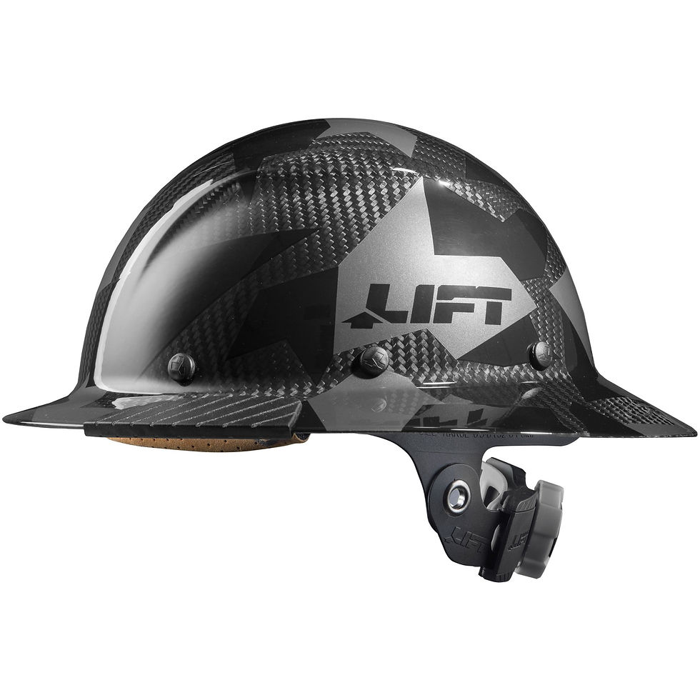 Dax Carbon Fiber Camo Full Brim Hardhat